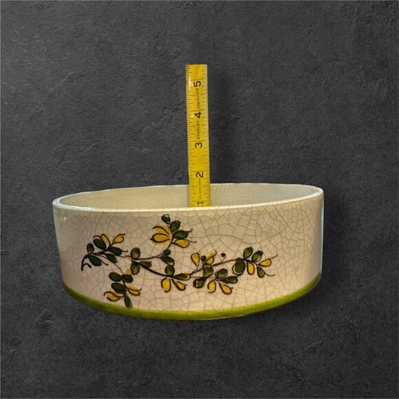 Antique Meiselman Ceramic Oval Trinket Box With Seashell Lid - 6” Made In Italy - Picture 9 of 10